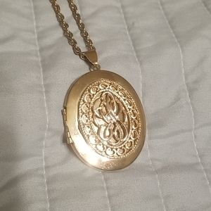 Large gold plated locket